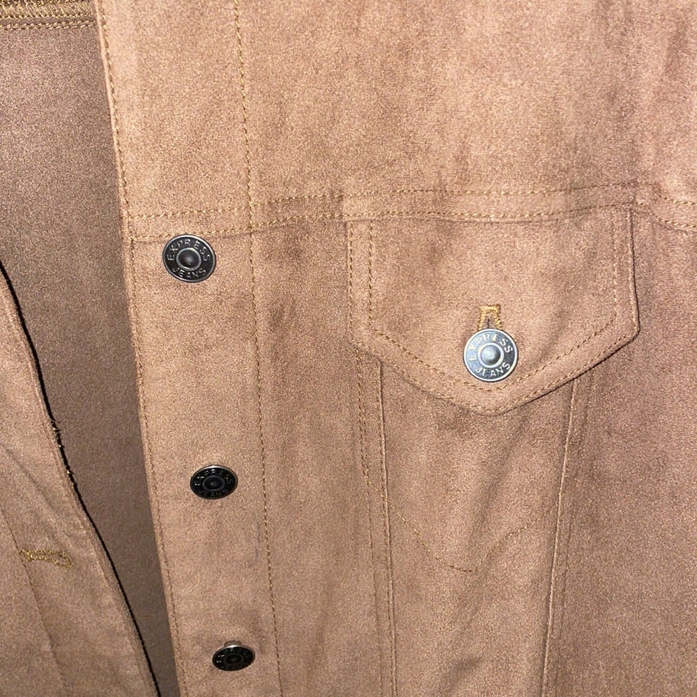 Express Jeans Faux Suede Jacket - Picture 5 of 9